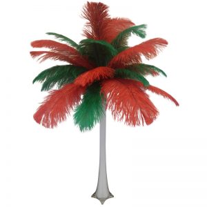 Christmas Ostrich Feather Centerpiece Christmas Centerpiece