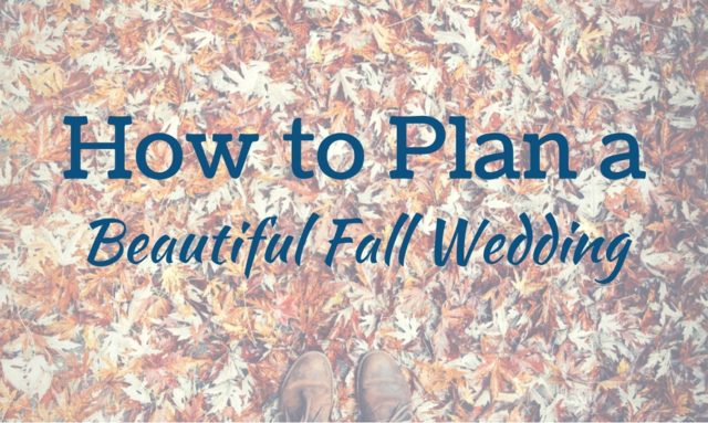 Fall wedding
