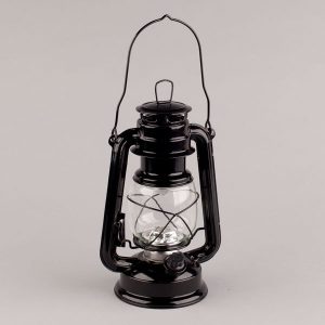 Black Hurricane LED Lantern
