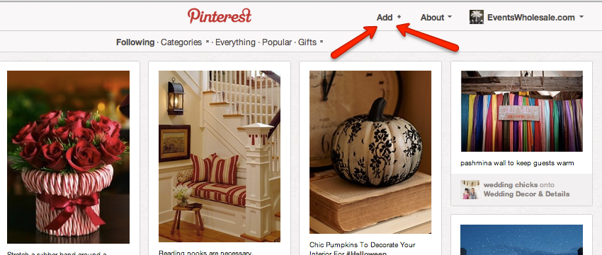 Pinterest Add Button