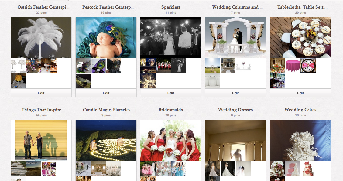 EventsWholesale Pinterest categories