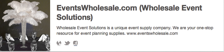 EventsWholesale.com on Pinterest