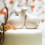 love birds wedding cake topper